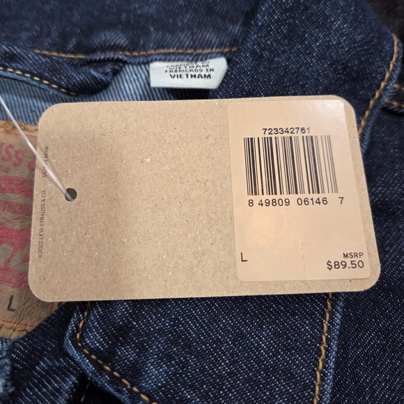Levi's Dark Blue Denim Jacket - Picture 5 of 5